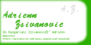 adrienn zsivanovic business card